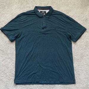Buttercloth Polo Shirt Mens XL Dark Teal Regular Fit Icy Cotton Casual Stretch